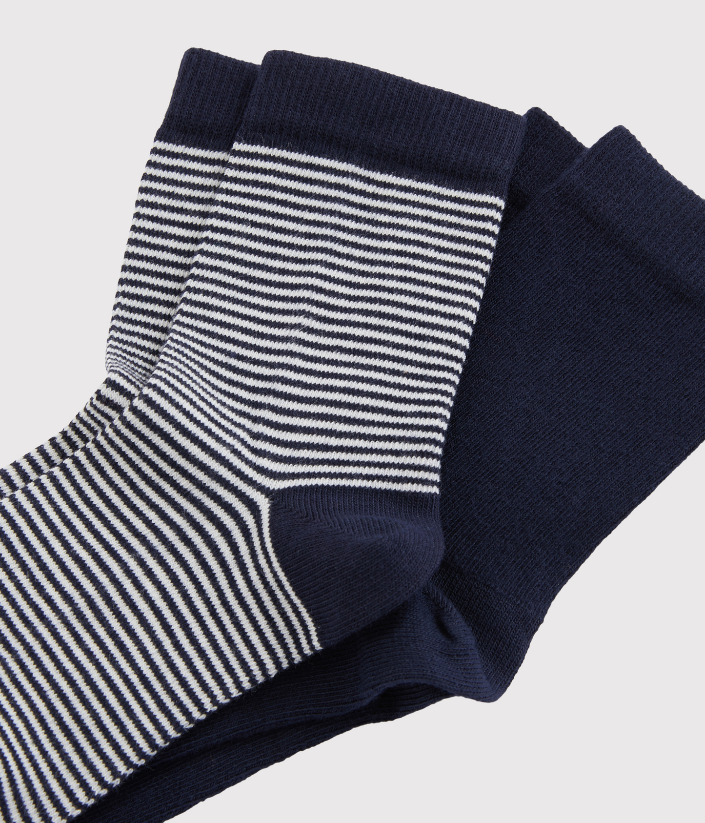 2 paires de chaussettes enfant en coton à rayures – Z