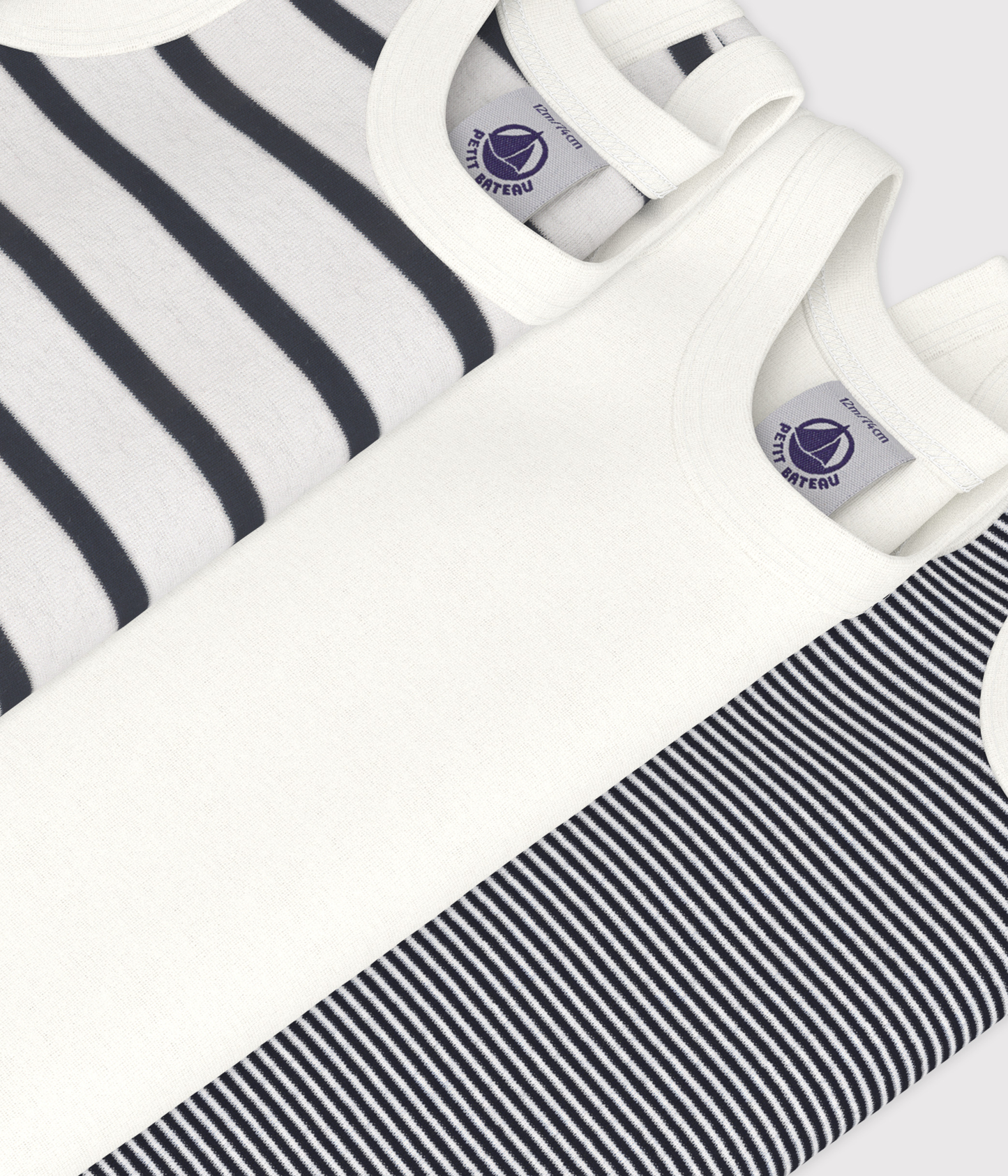 Lot de 3 bodies sans manches bébé – Z