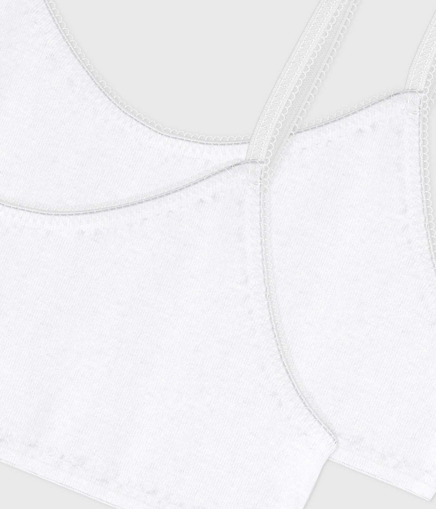 Lot de 2 brassières blanches petite fille – Z