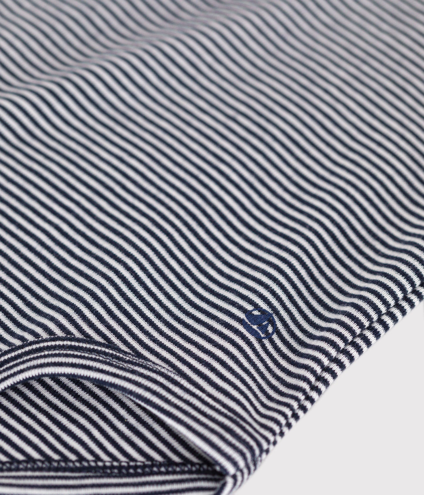 Body manches longues rayé à col en coton bébé