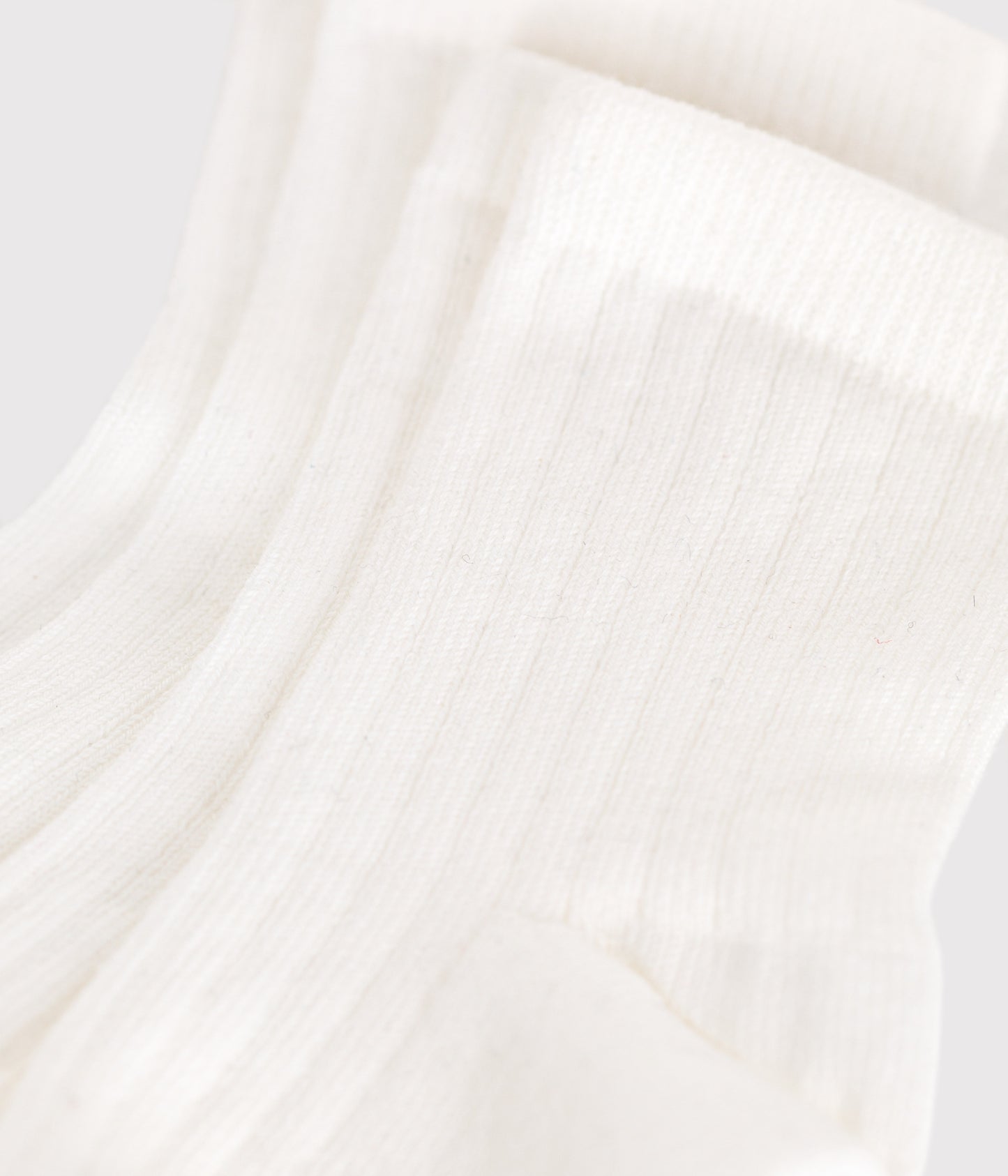 2 Paires de chaussettes bébé en coton unies blanches