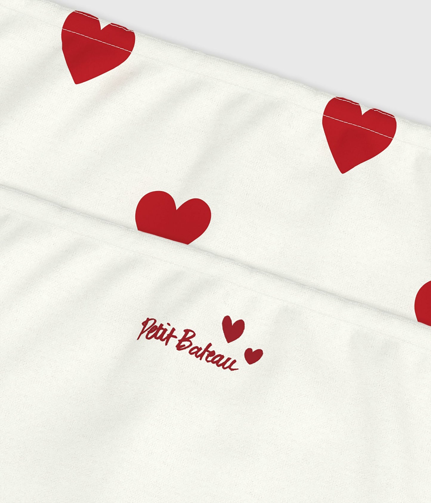 Lot de 2 shorties enfant en coton imprimé cœurs