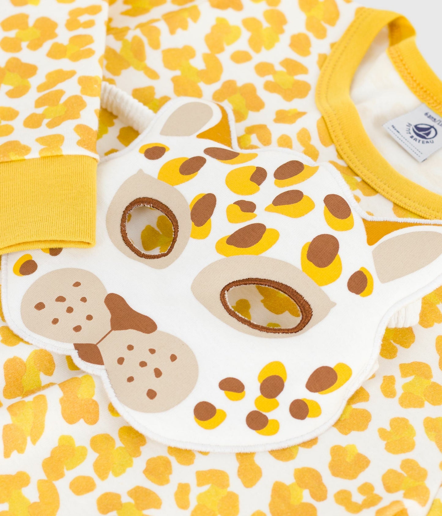 Pyjama déguisement enfant en coton imprimé léopard