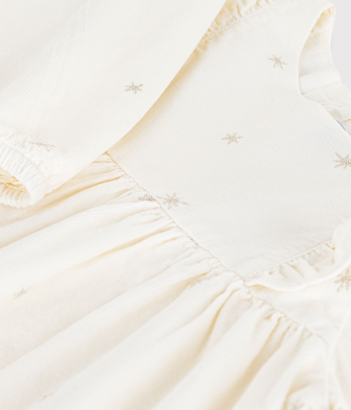 Robe enfant manches longues en velours unie