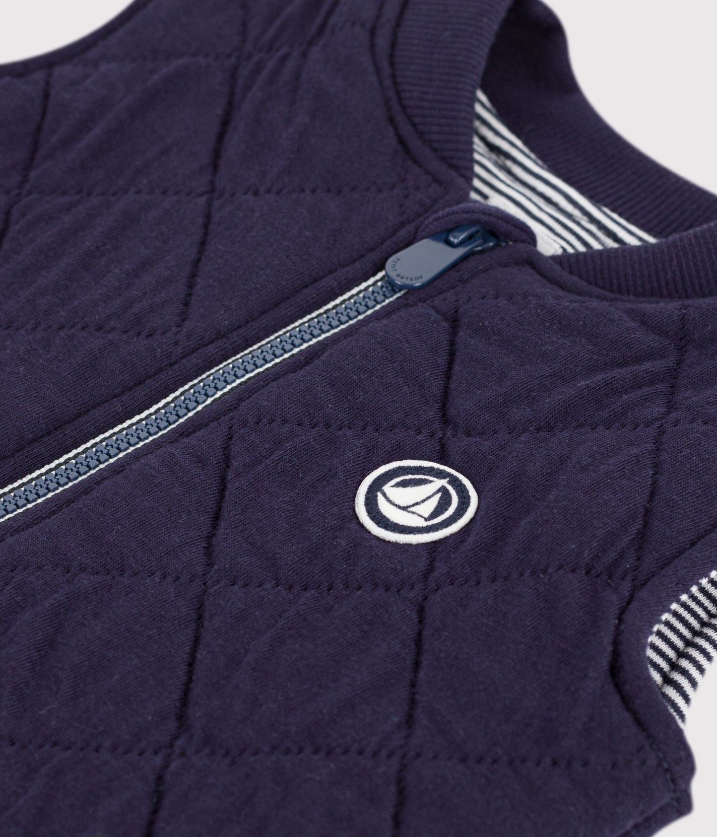 Doudoune bébé sans manche en coton matelassé