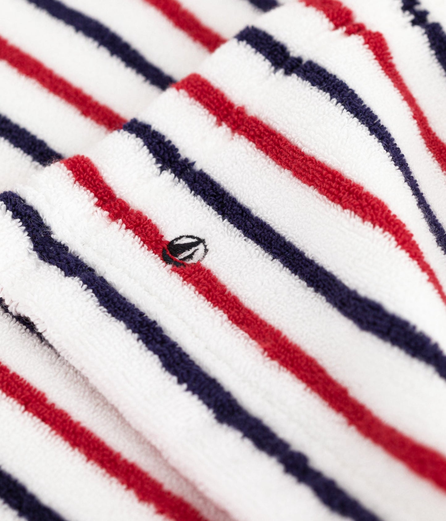 Cape de bain bébé imprimée à rayures en éponge – Z1