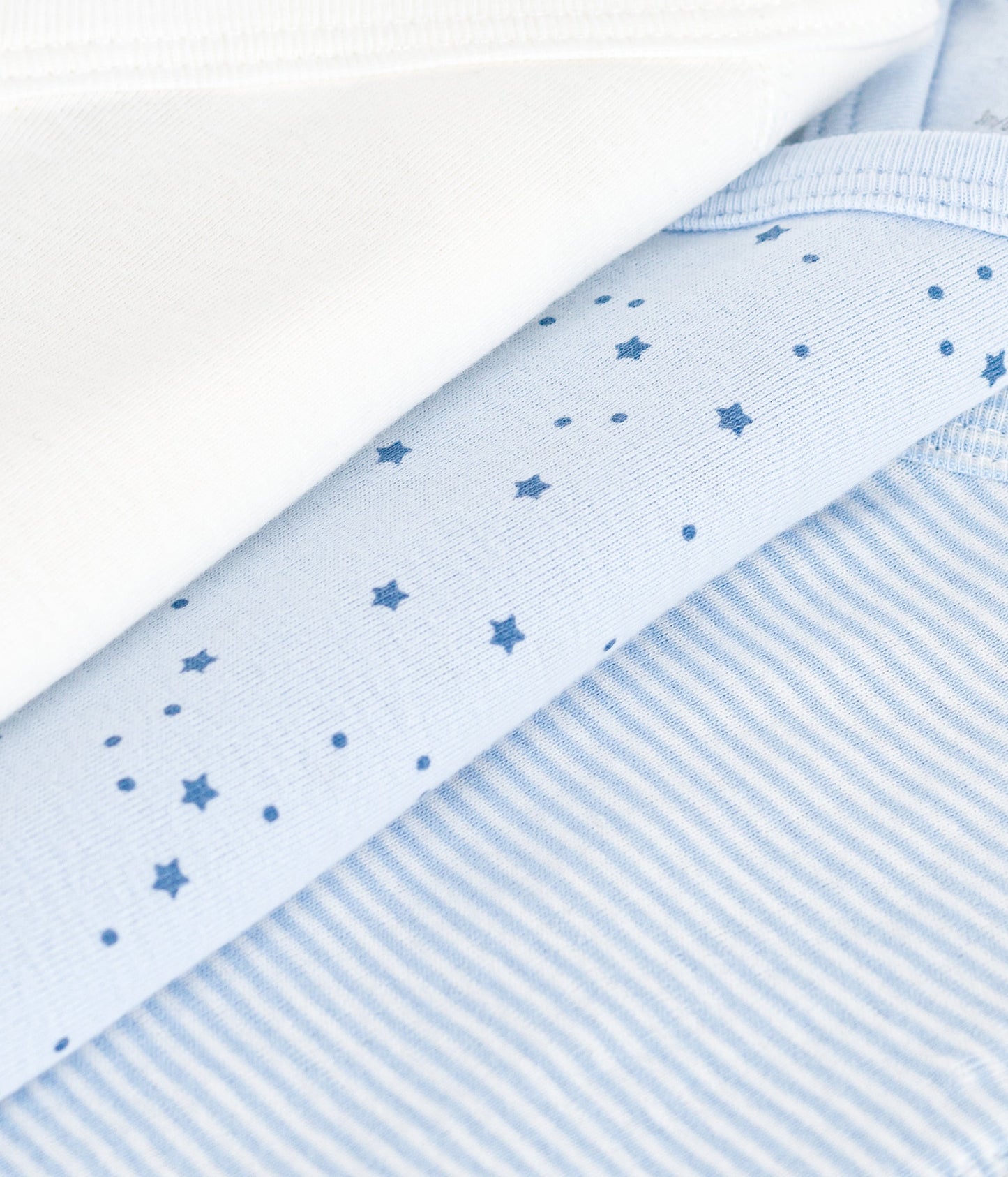 Lot de bodies croisés manches longues en coton imprimé bébé