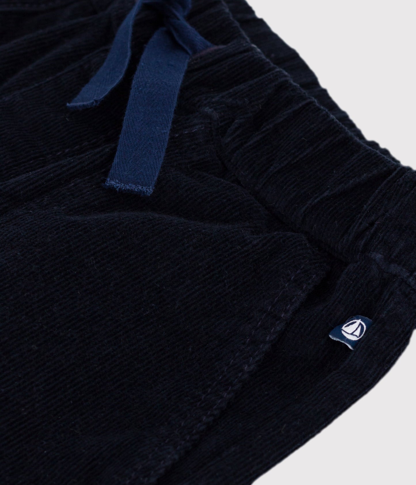 Pantalon droit enfant en velours uni