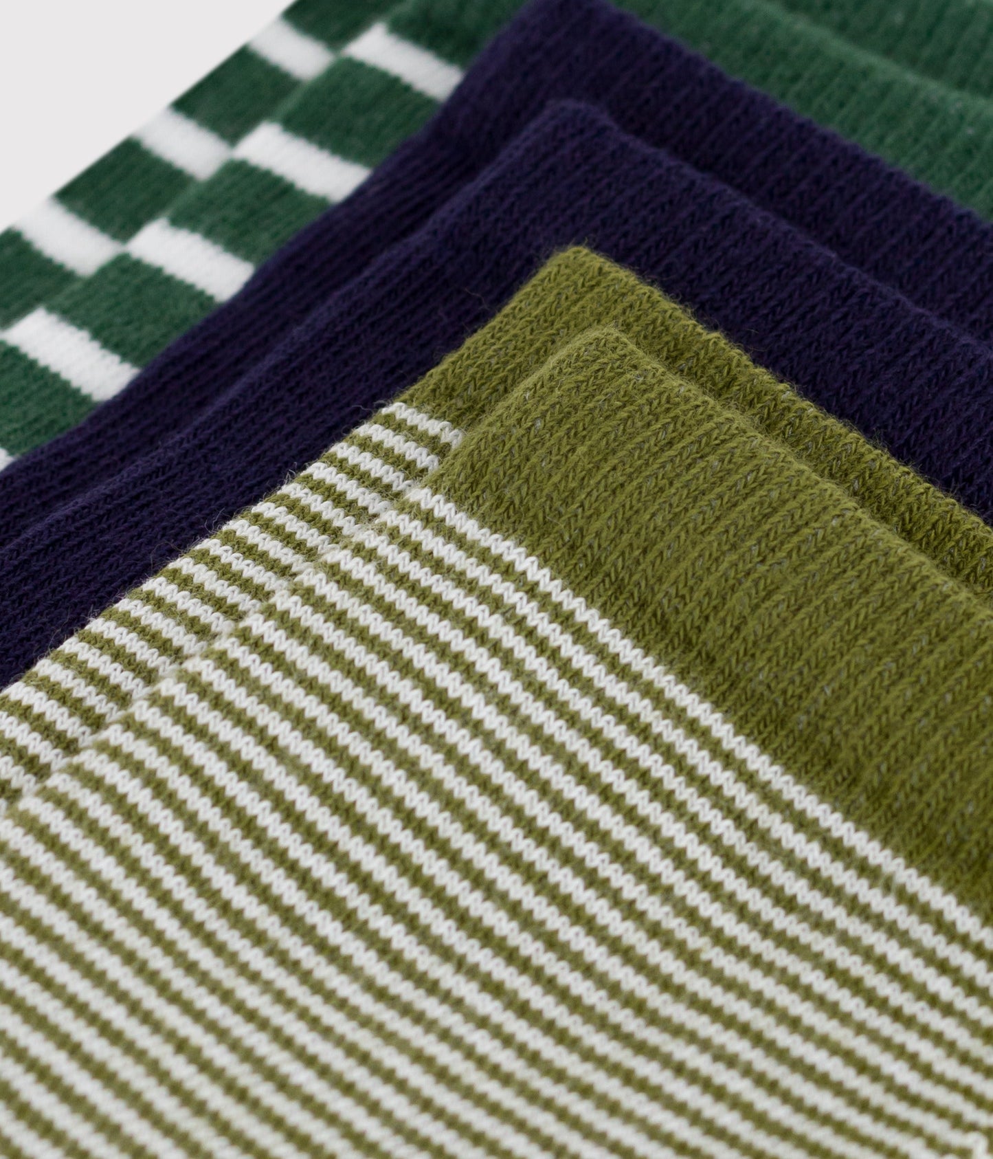 3 paires de chaussettes enfant rayées en coton