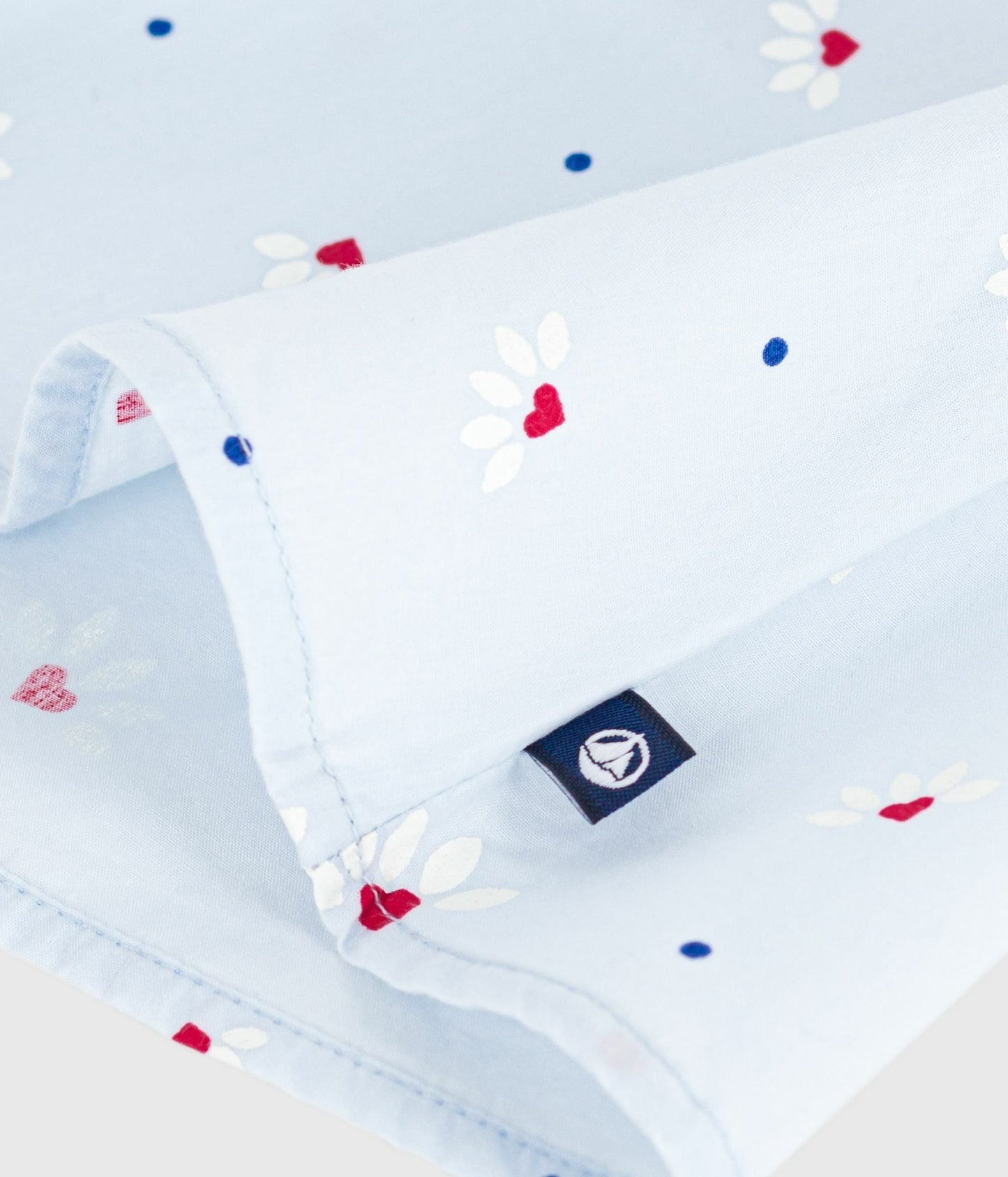 Blouse bébé en popeline de coton sans manches, imprimé fleurs