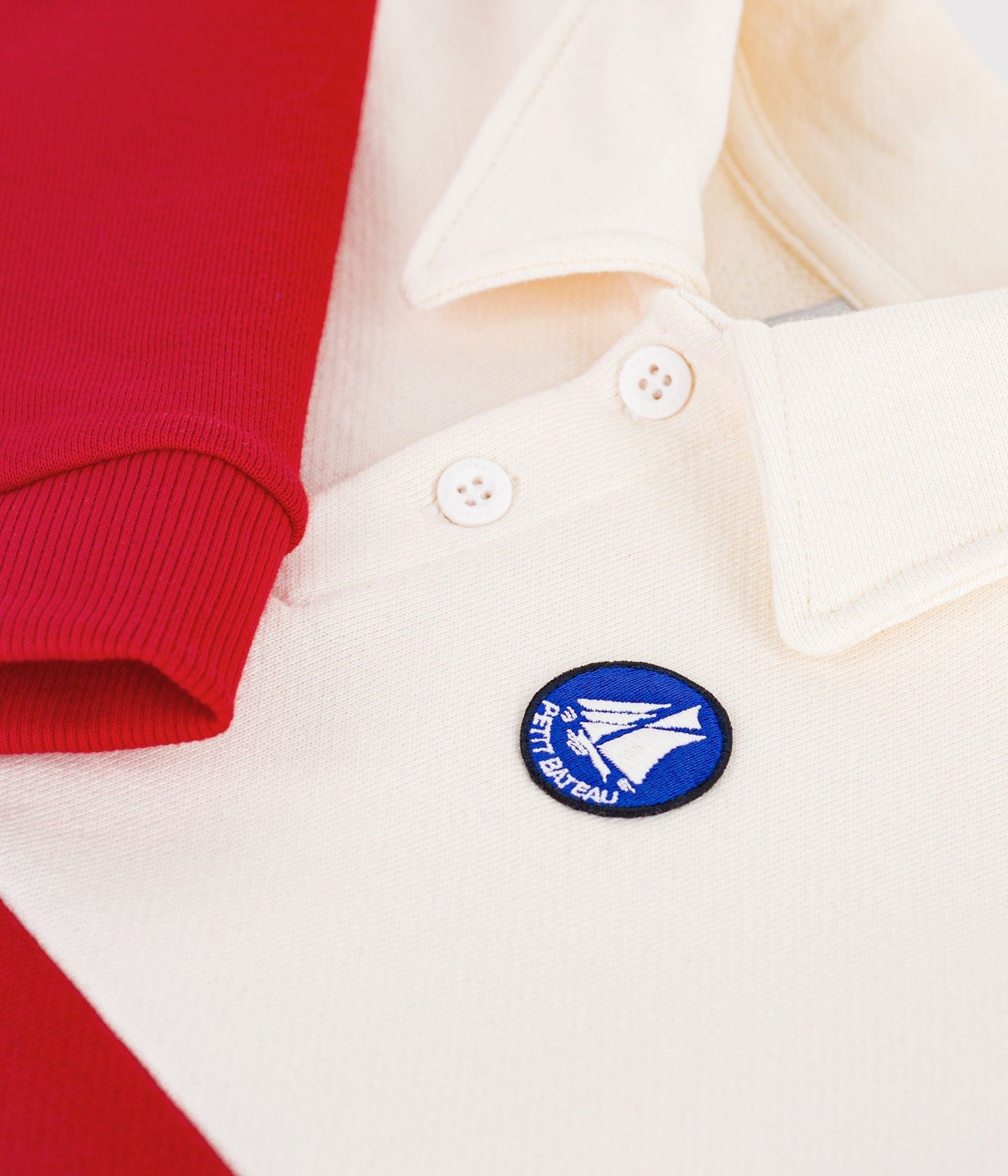 Sweatshirt esprit polo enfant en coton – Z1