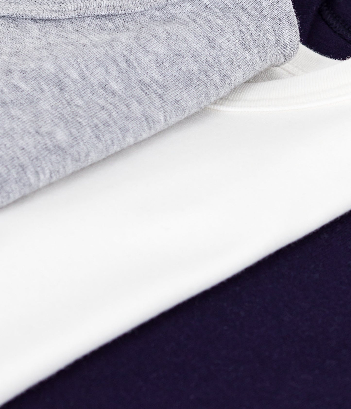 Lot de tee-shirts enfant en coton manches courtes unis