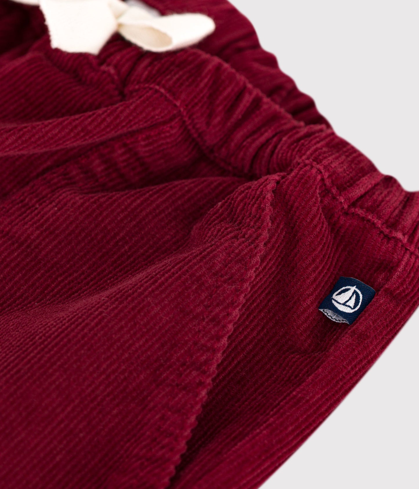 Pantalon bébé en velours uni