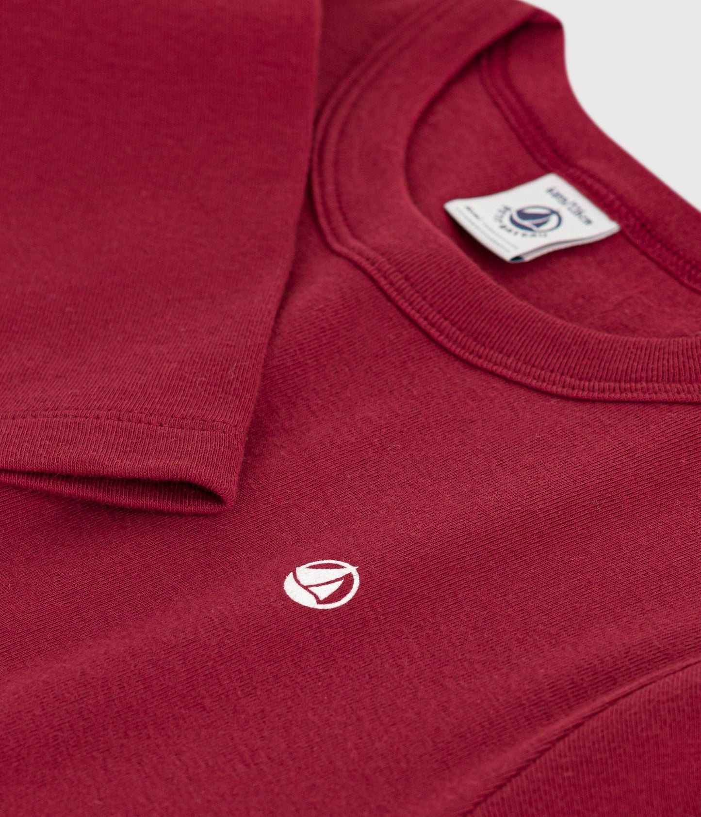 Tee-shirt enfant manches longues en coton uni