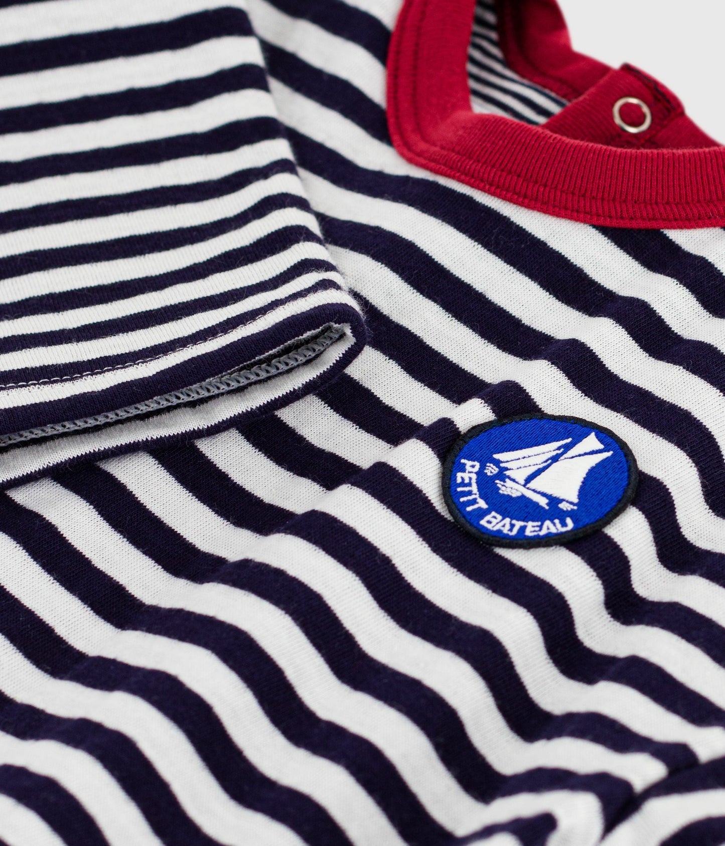 Tee-shirt bébé en coton à manches longues, rayé