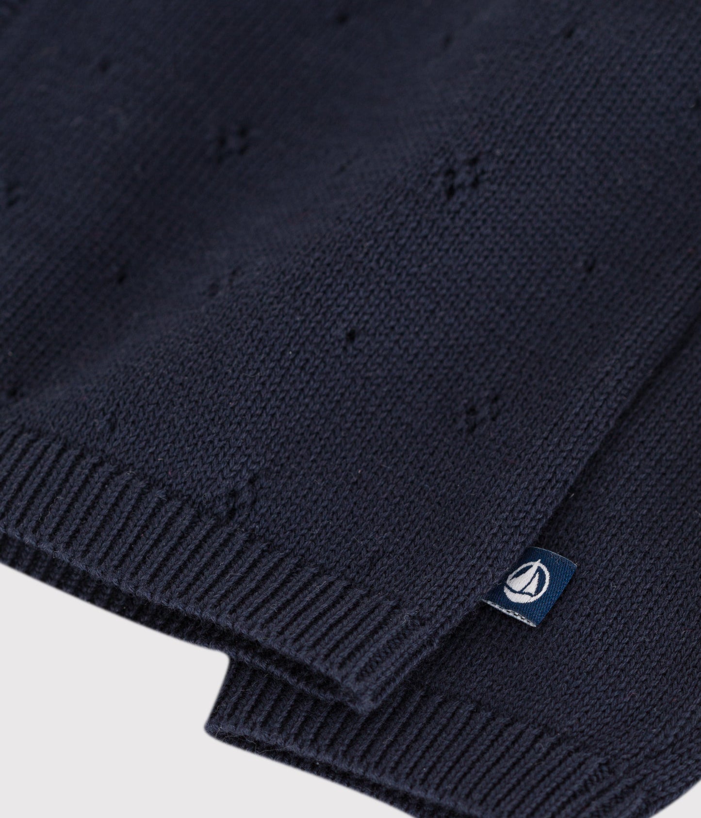 Cardigan bébé en tricot de coton uni