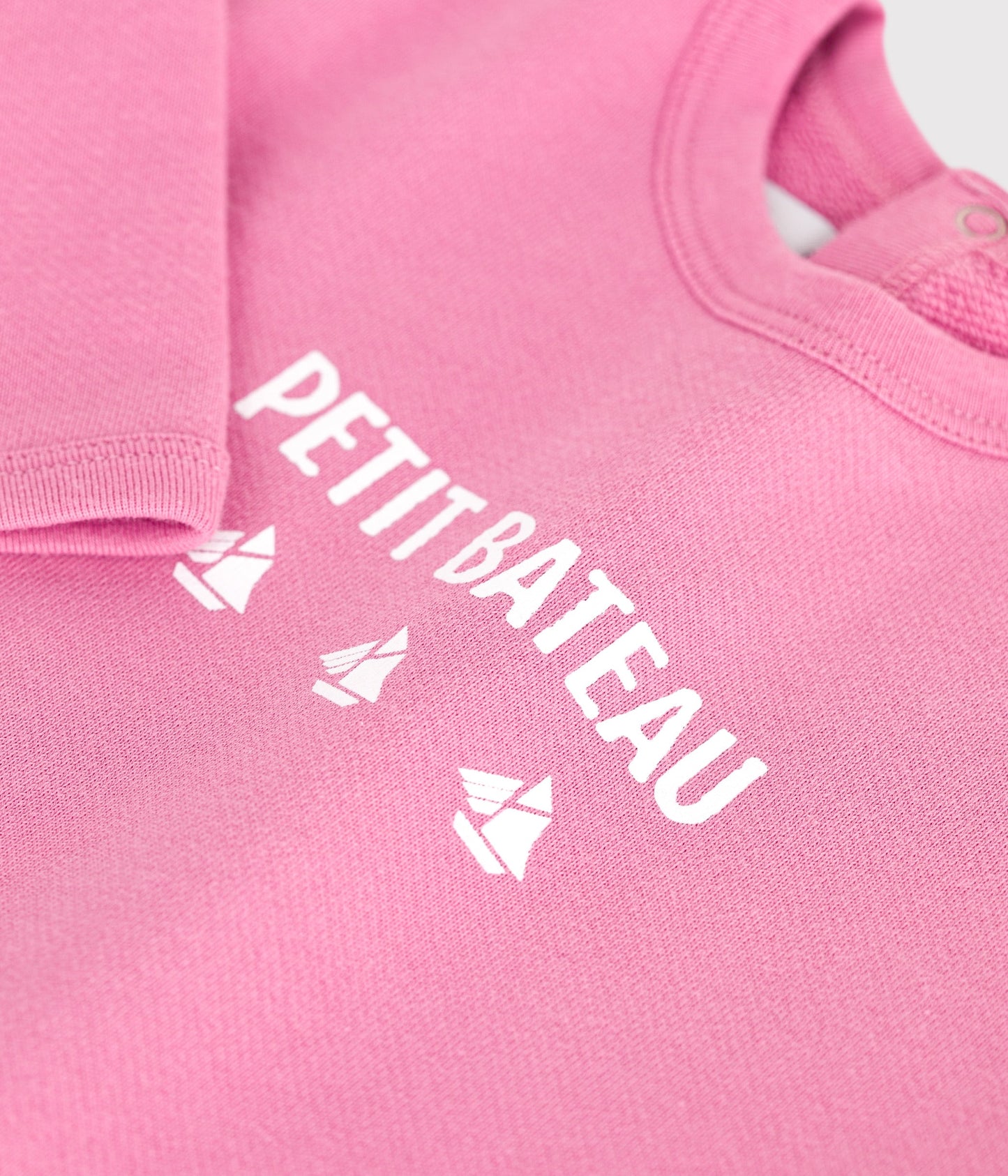 Sweatshirt bébé en coton motif Petit Bateau vintage