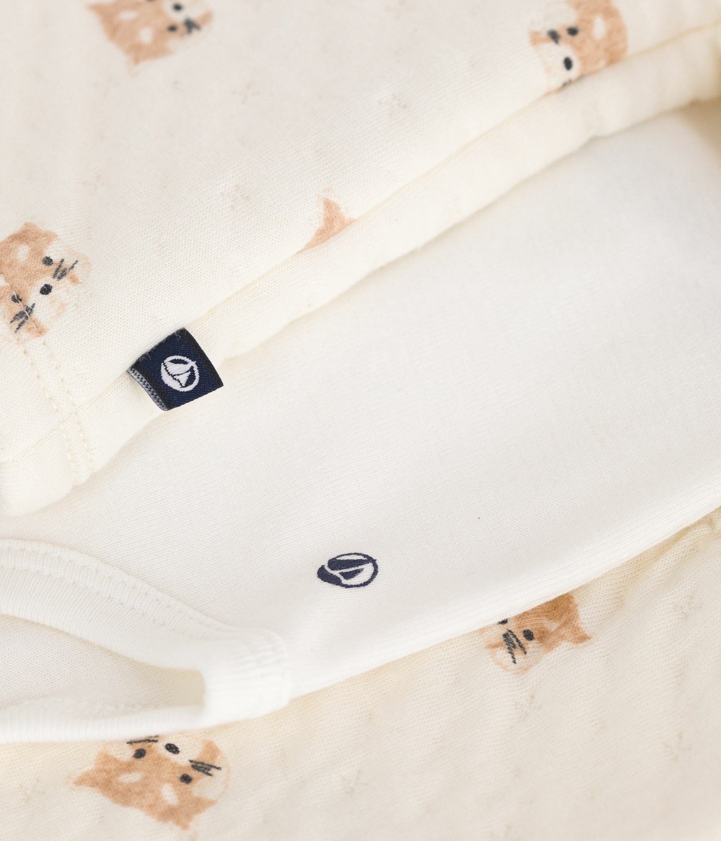 Ensemble 3 pièces bébé imprimé pandas roux en coton