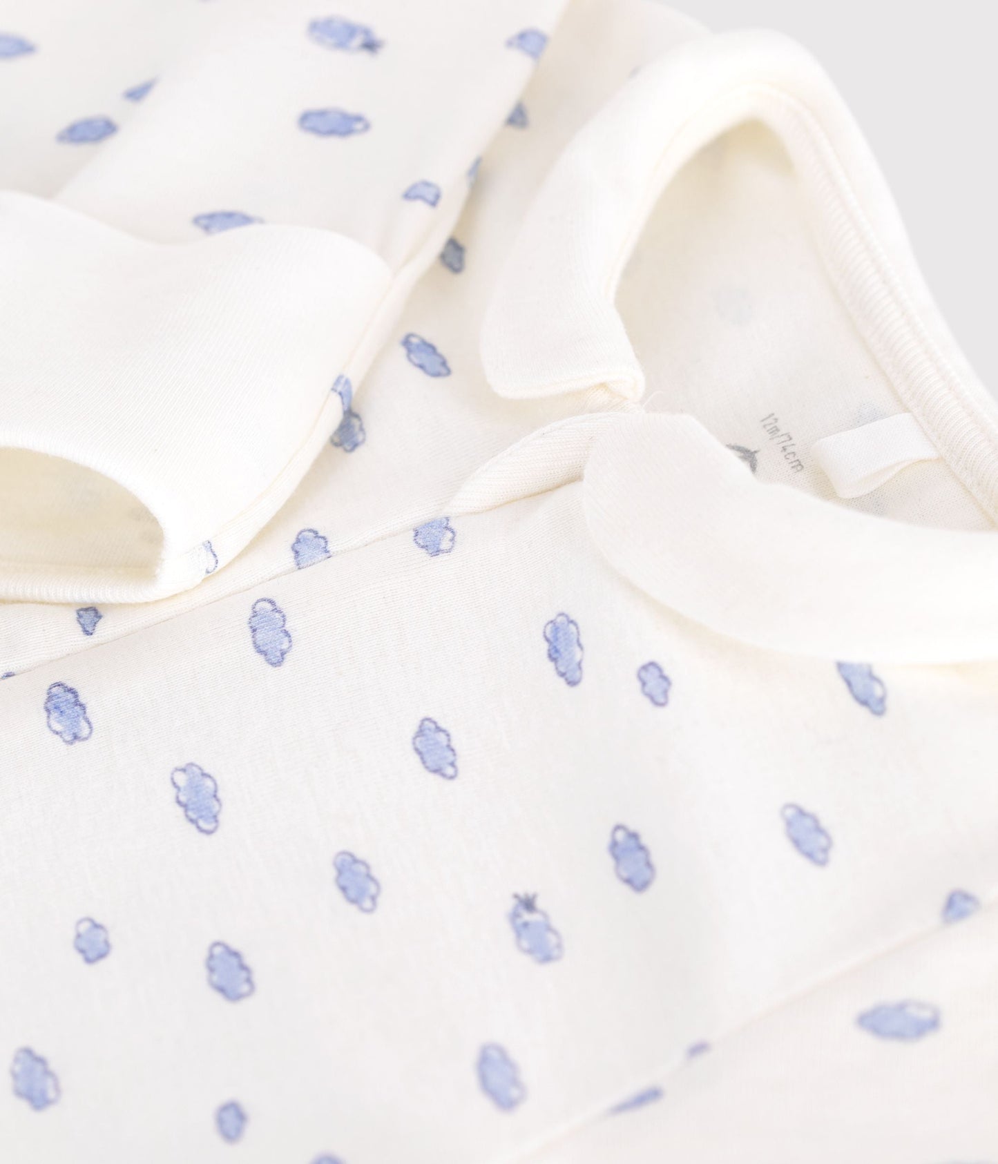 Pyjama bébé en coton à col petit nuages – Z1