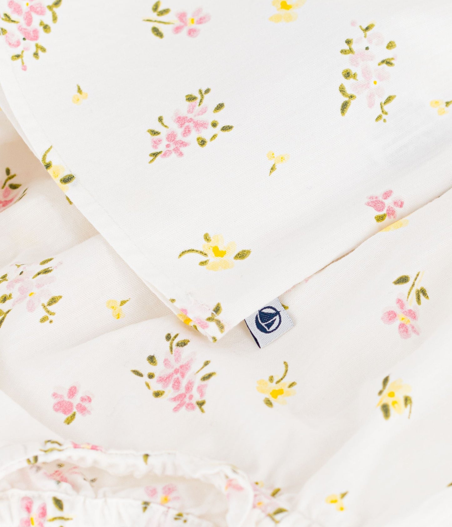 Ensemble 2 pièces bébé en coton, blouse et bloomer imprimés fleurs – Z1