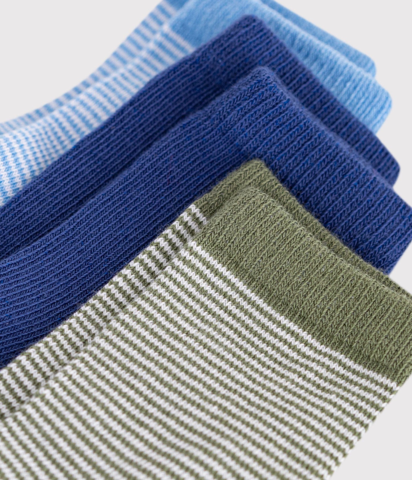 3 paires de chaussettes bébé en coton milleraies – Z1