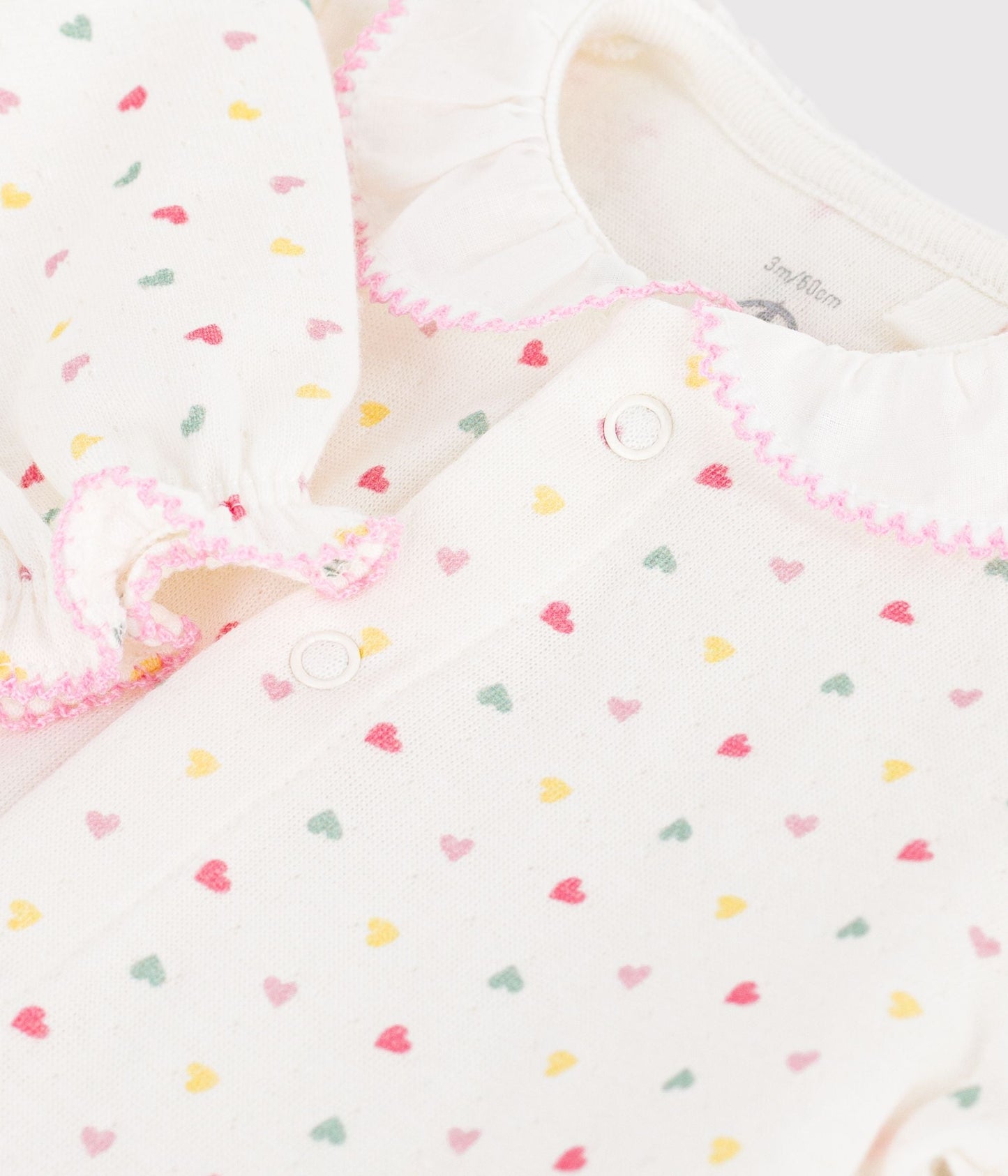 Pyjama bébé en tubique à col fleuri – Z1