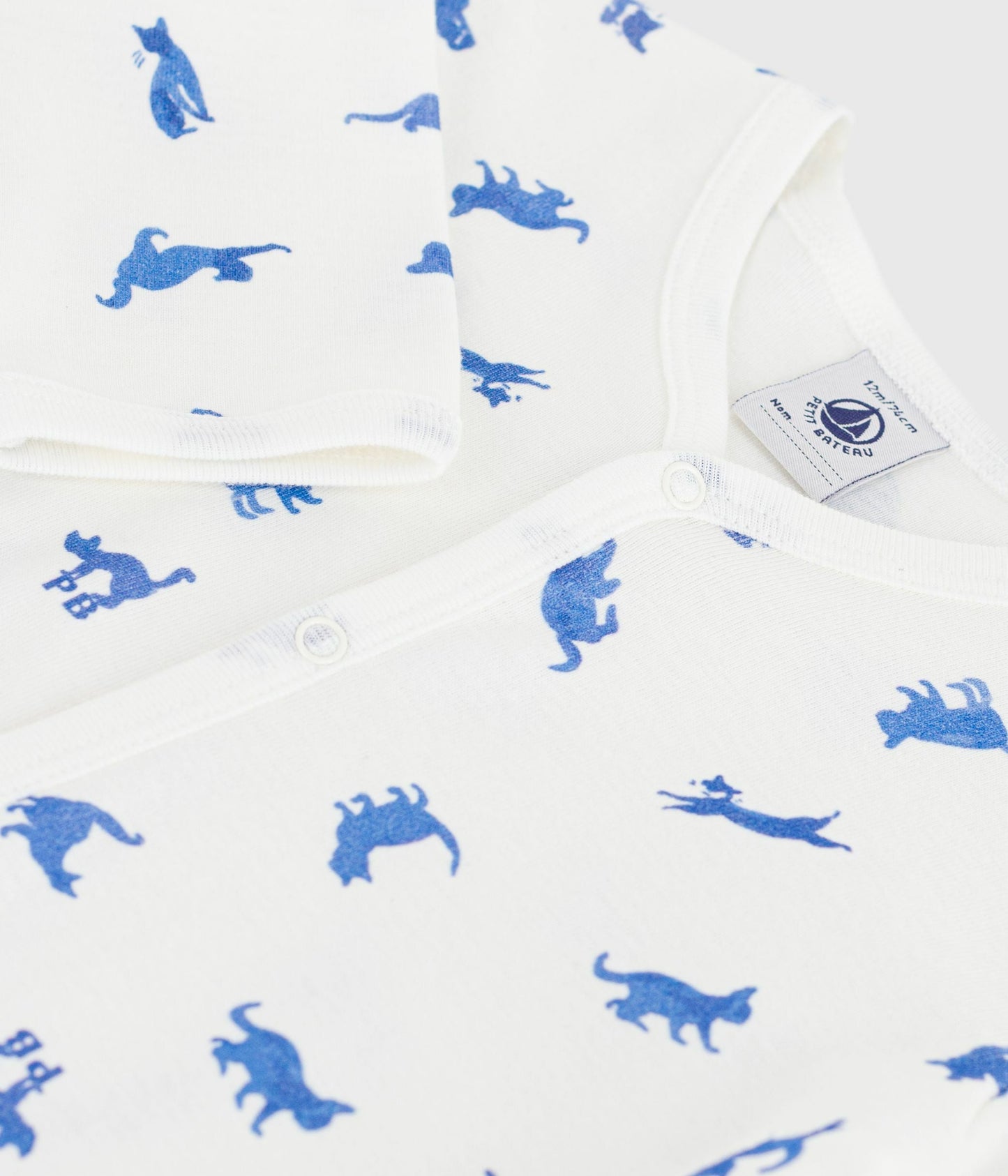 Pyjama bébé en coton sans pieds imprimé chats – Z1