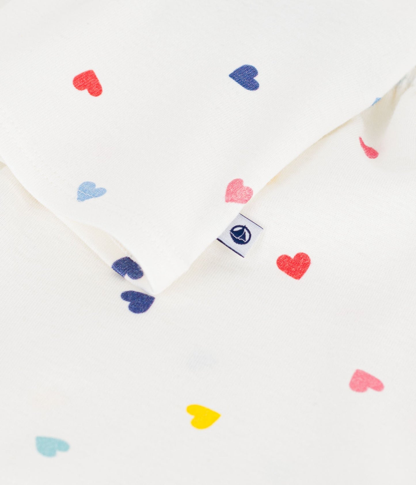 Pyjama short enfant en coton à bretelles imprimé cœurs – Z1