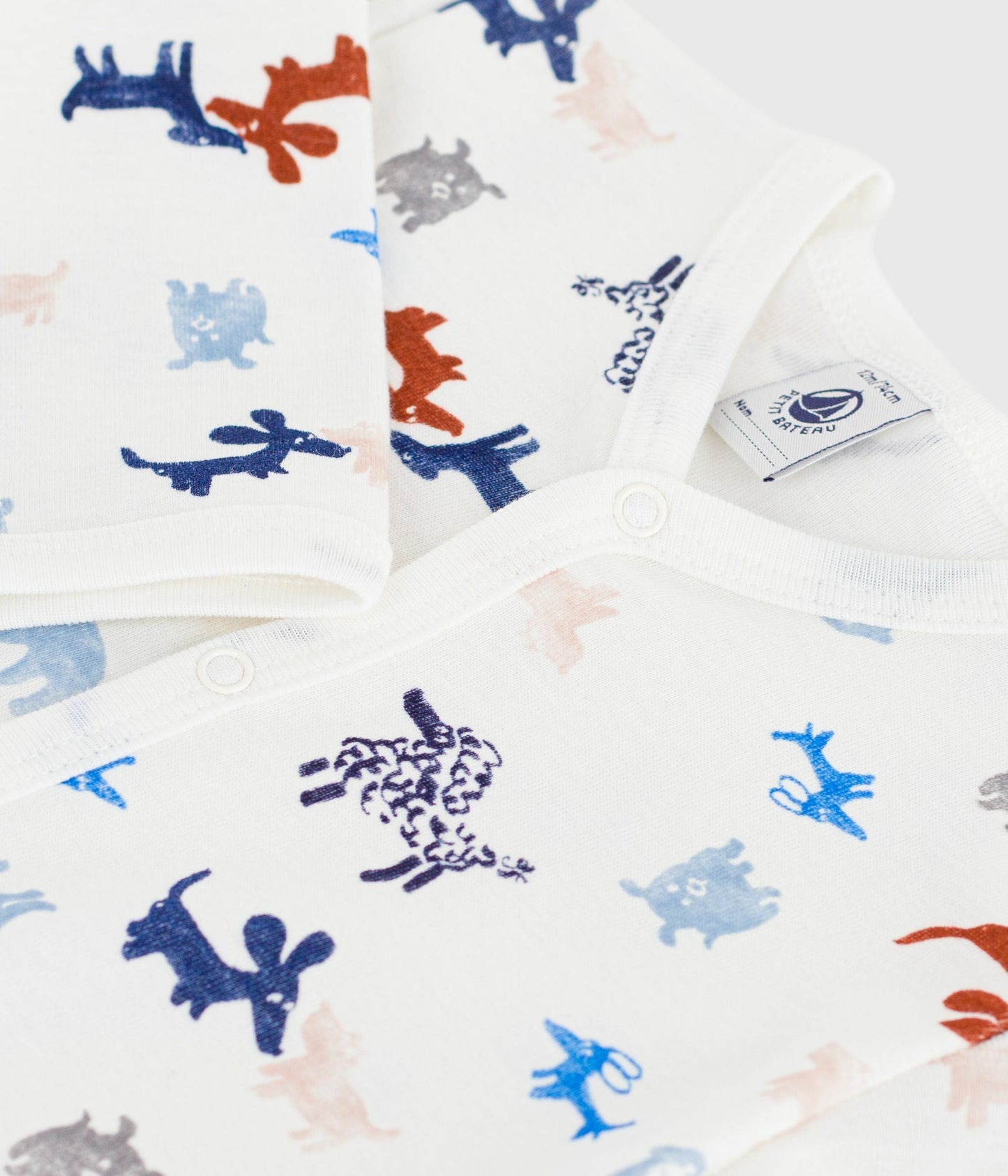 Pyjama bébé en coton sans pieds imprimé chien – Z1