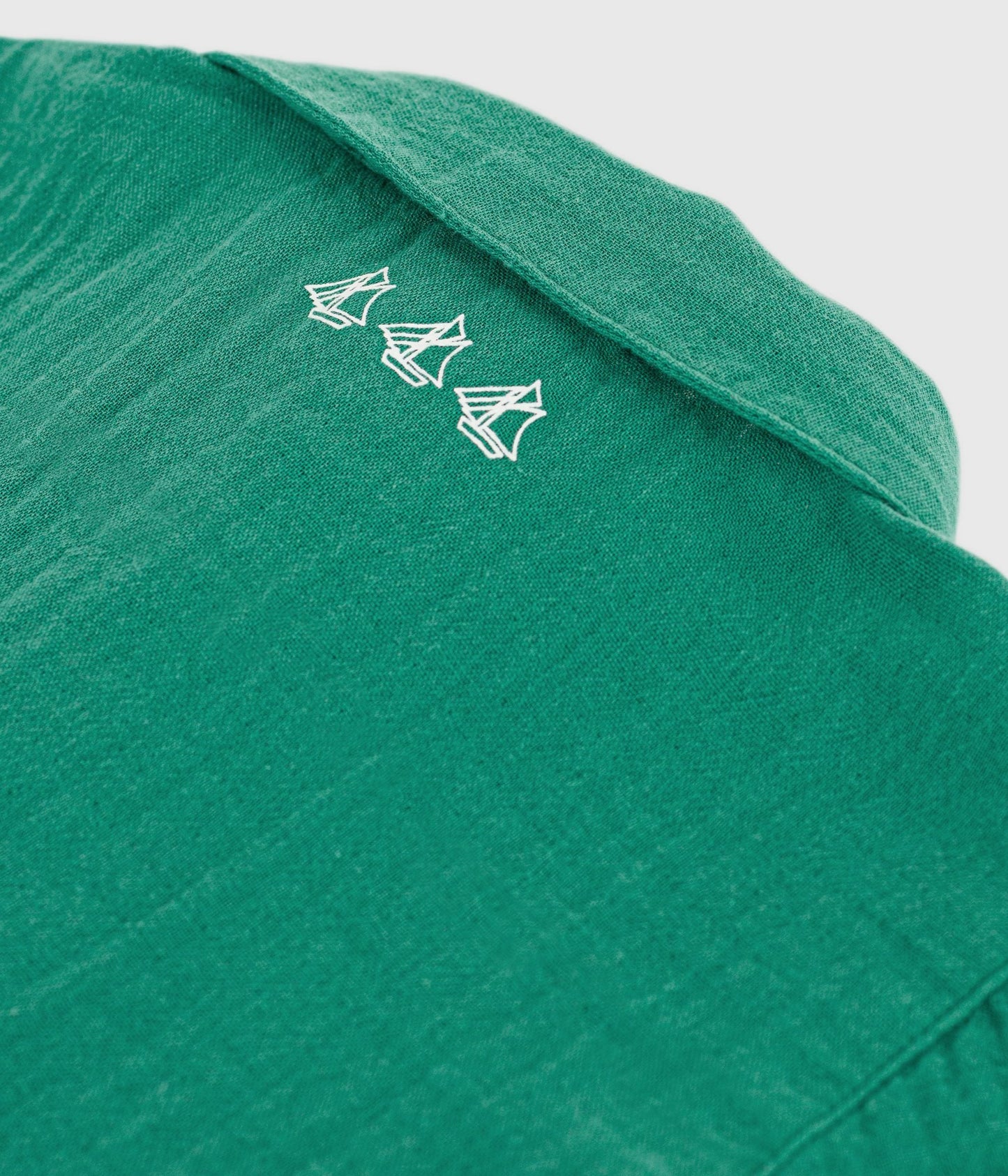 Chemise bébé en coton/lin à manches courtes, unie – Z2