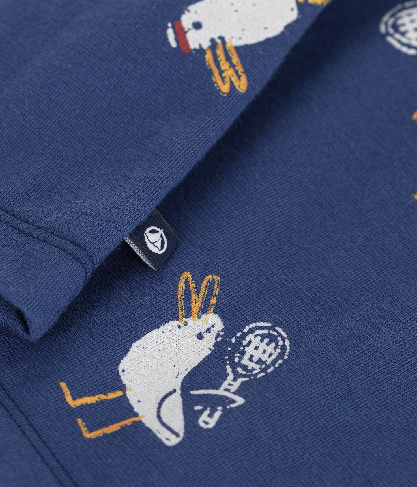 Tee-shirt enfant manches courtes en coton imprimé mouettes – Z1