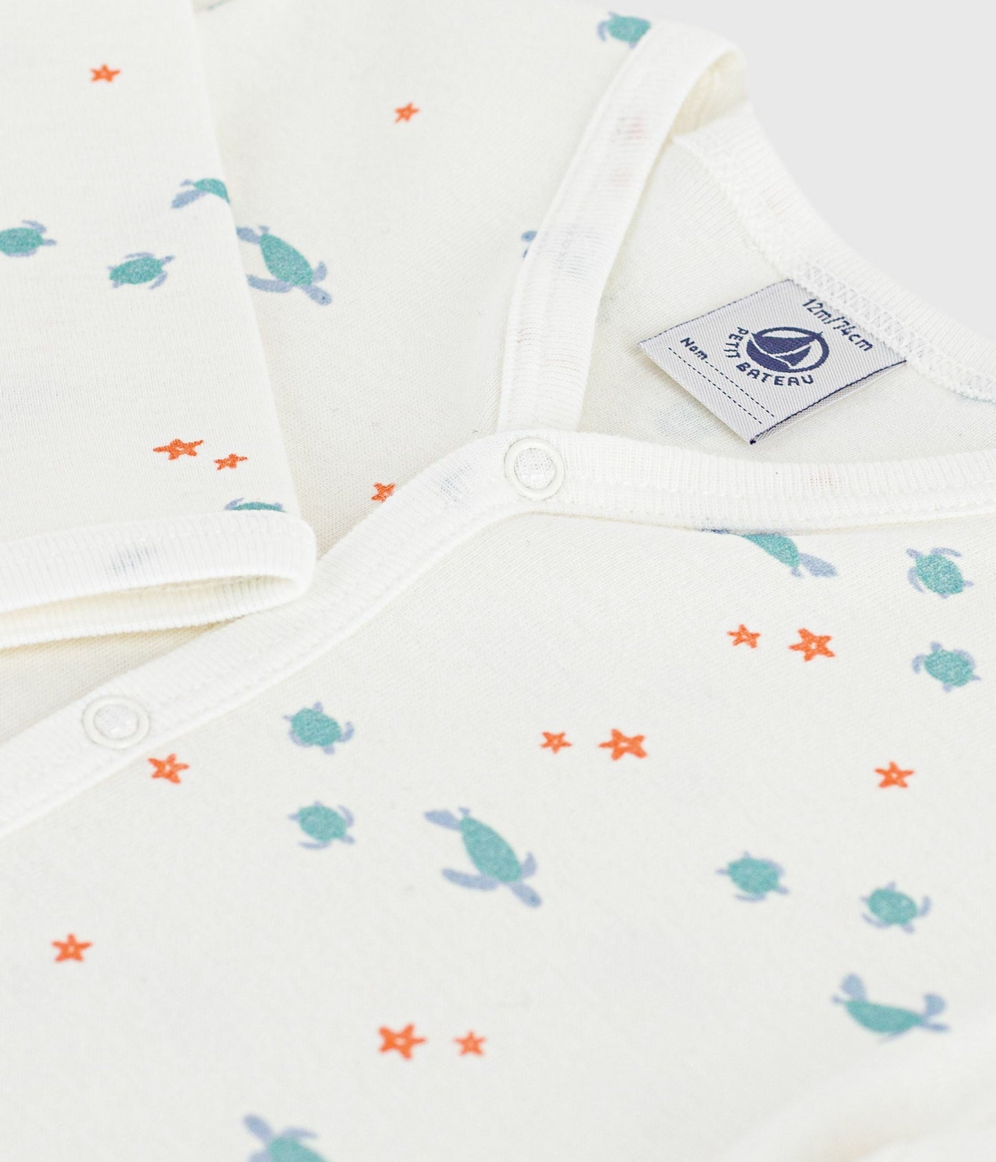 Pyjama bébé en coton sans pieds imprimé tortues – Z1