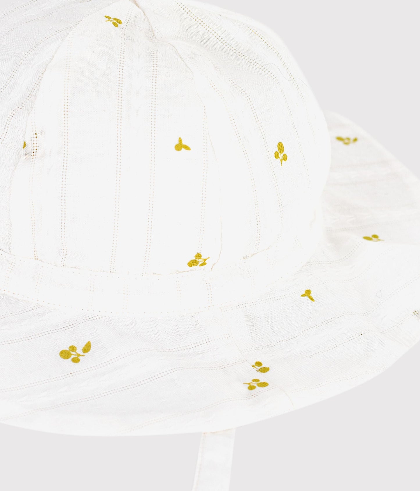 Capeline bébé fille en popeline imprimé fleurs – Z1