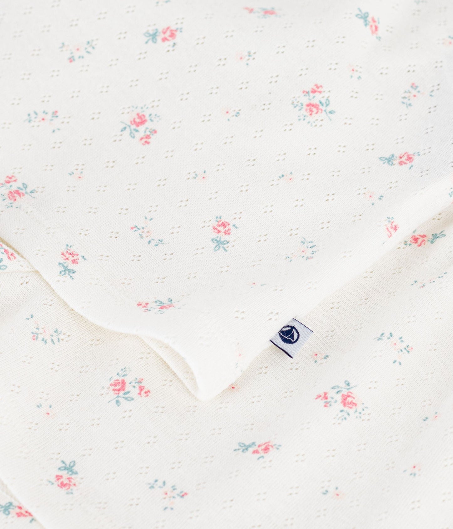 Pyjama short enfant en coton ajouré imprimé fleuri – Z1