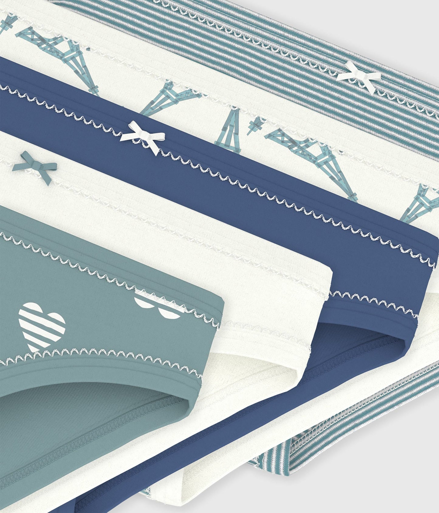 Lot de culottes enfant en coton imprimé – Z1