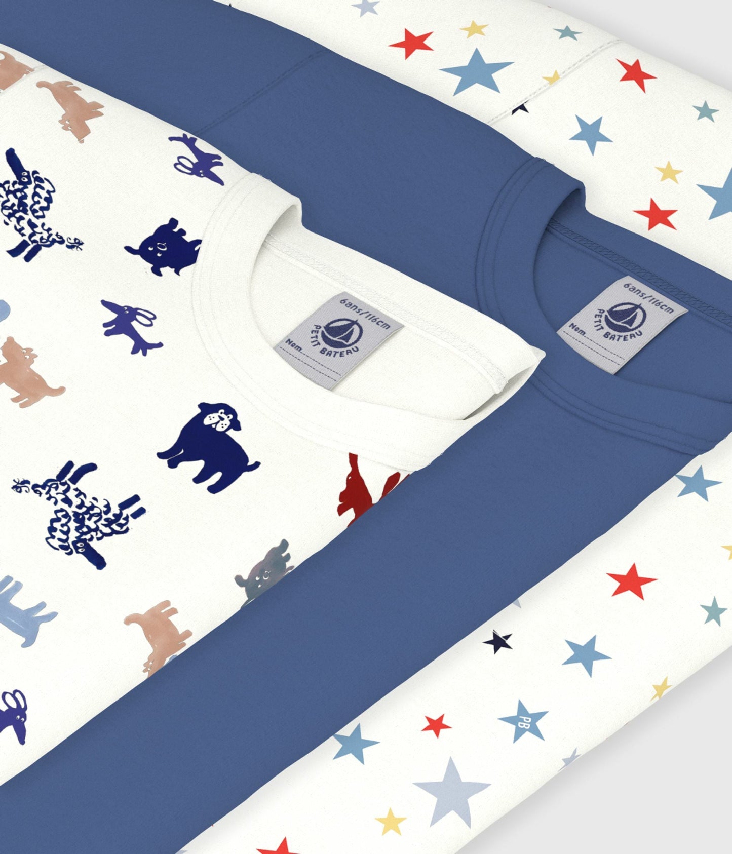 Lot de tee-shirts enfant en coton manches courtes imprimé – Z1