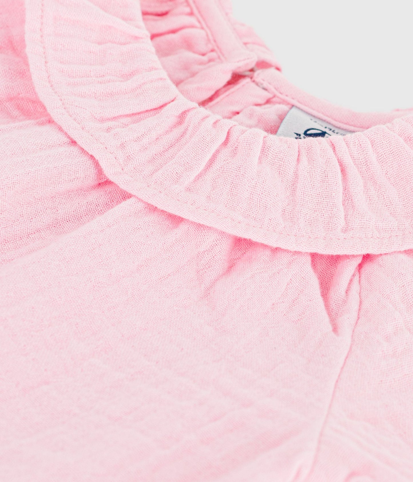 Blouse bébé en coton manches longues unie – Z1