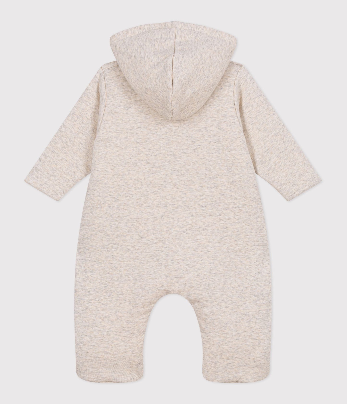 Combinaison ouatinée bébé à capuche et pieds, unie – D1
