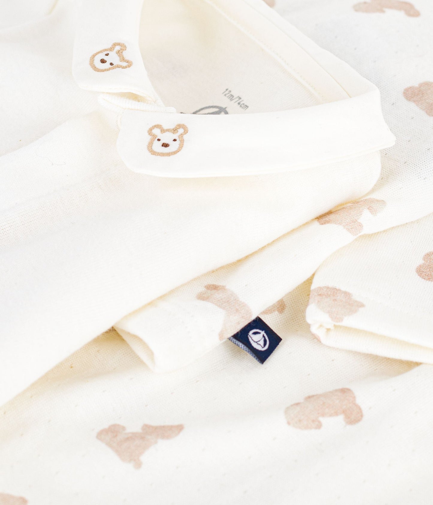 Ensemble long 3 pièces bébé en coton, imprimé oursons – Z1