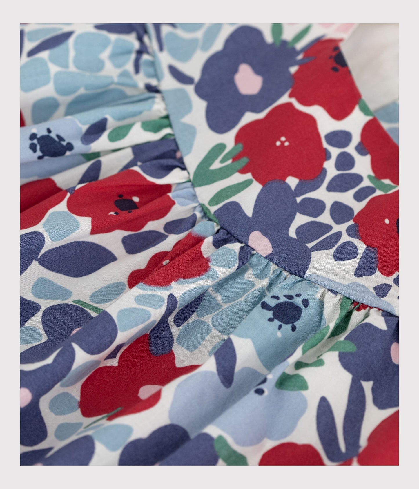 Blouse bébé en coton sans manches en coton imprimée fleurs – Z1