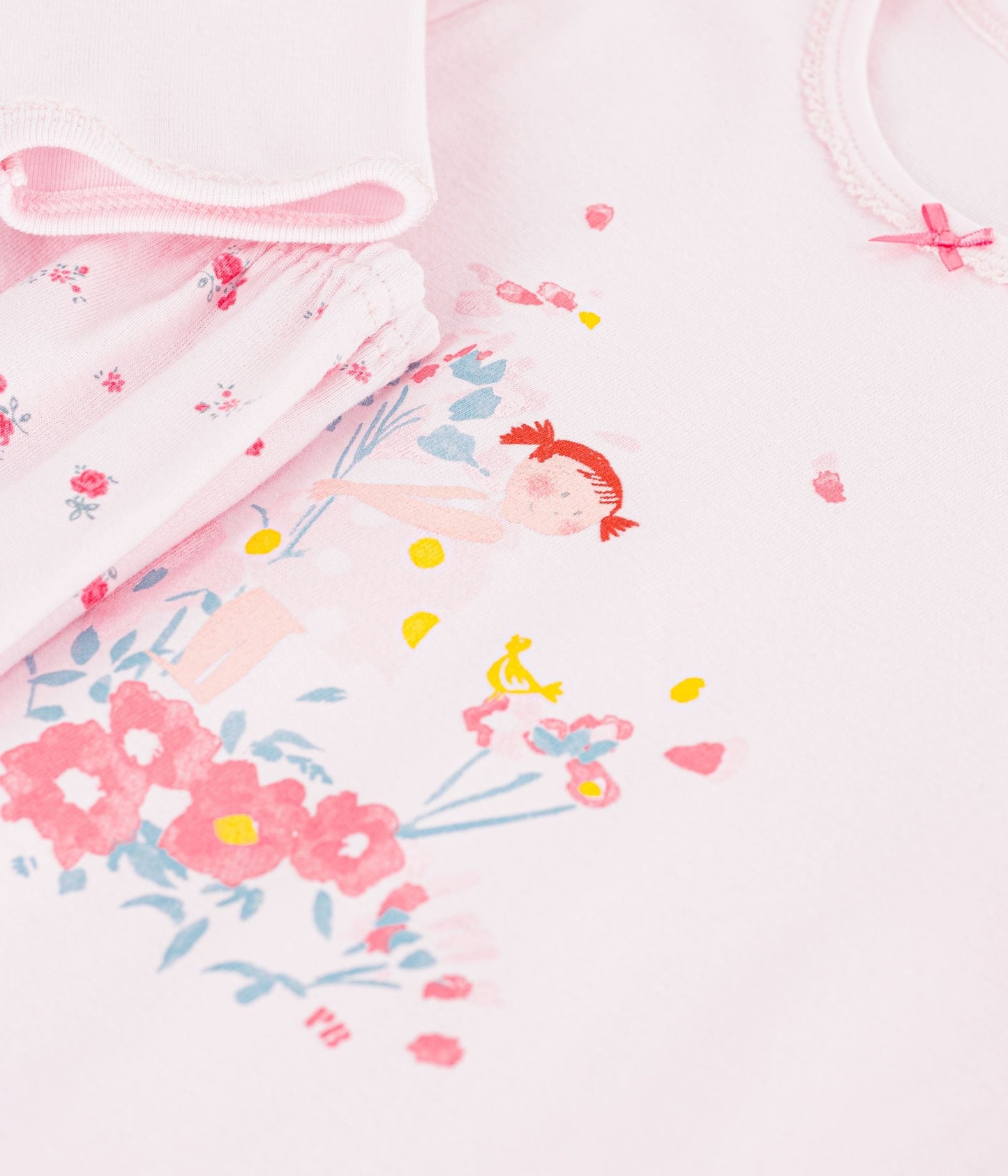 Pyjama enfant en coton à motif fleuri – Z1