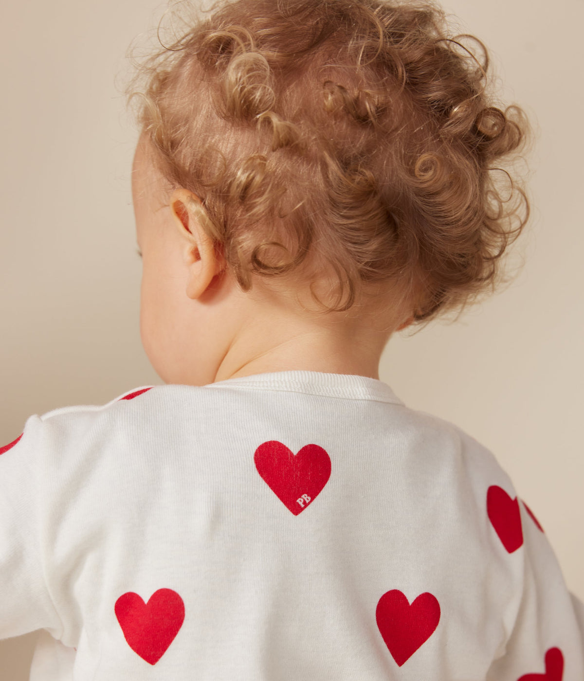 Dors-bien sans pieds cœur bébé en coton – J
