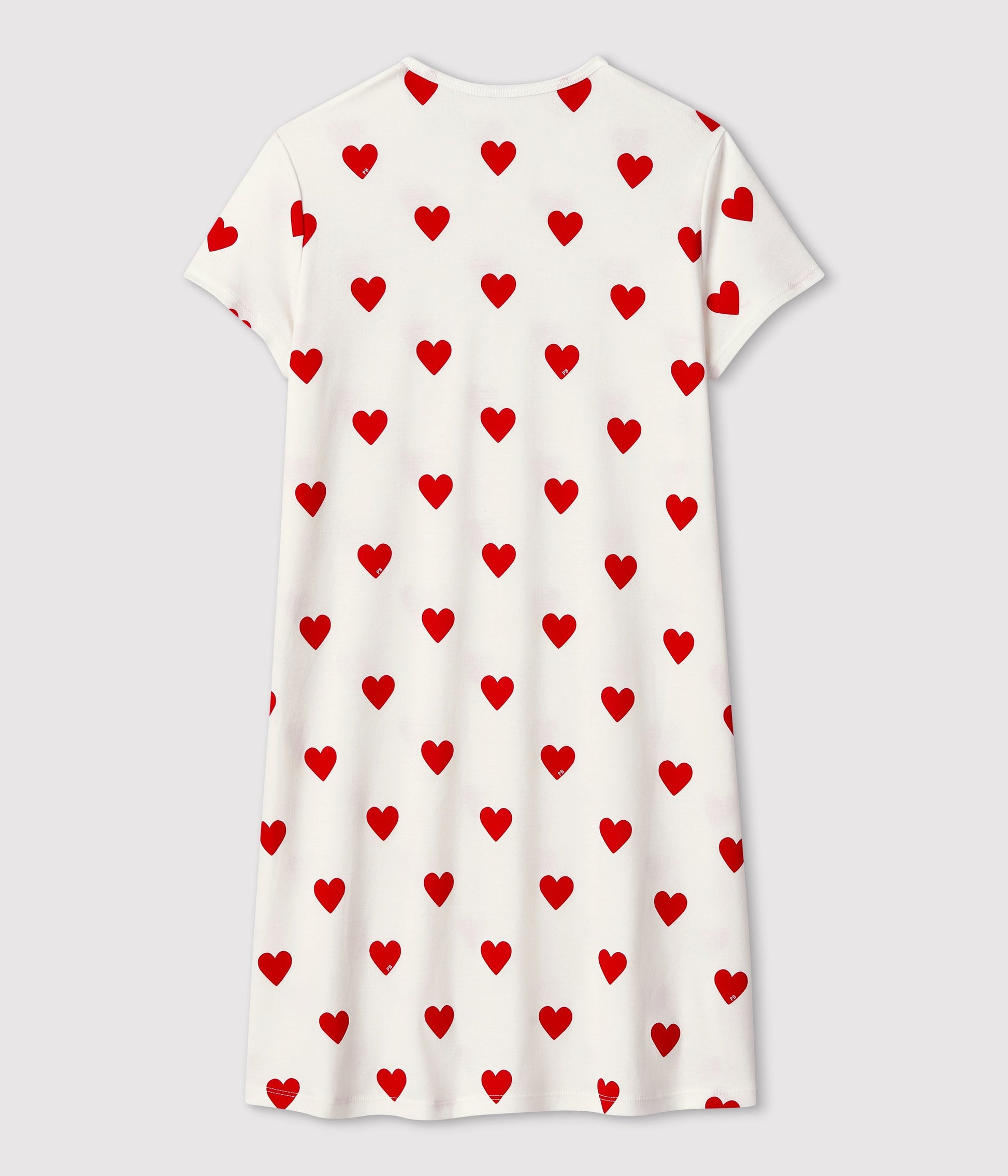 Chemise de nuit cœur fille en coton – D