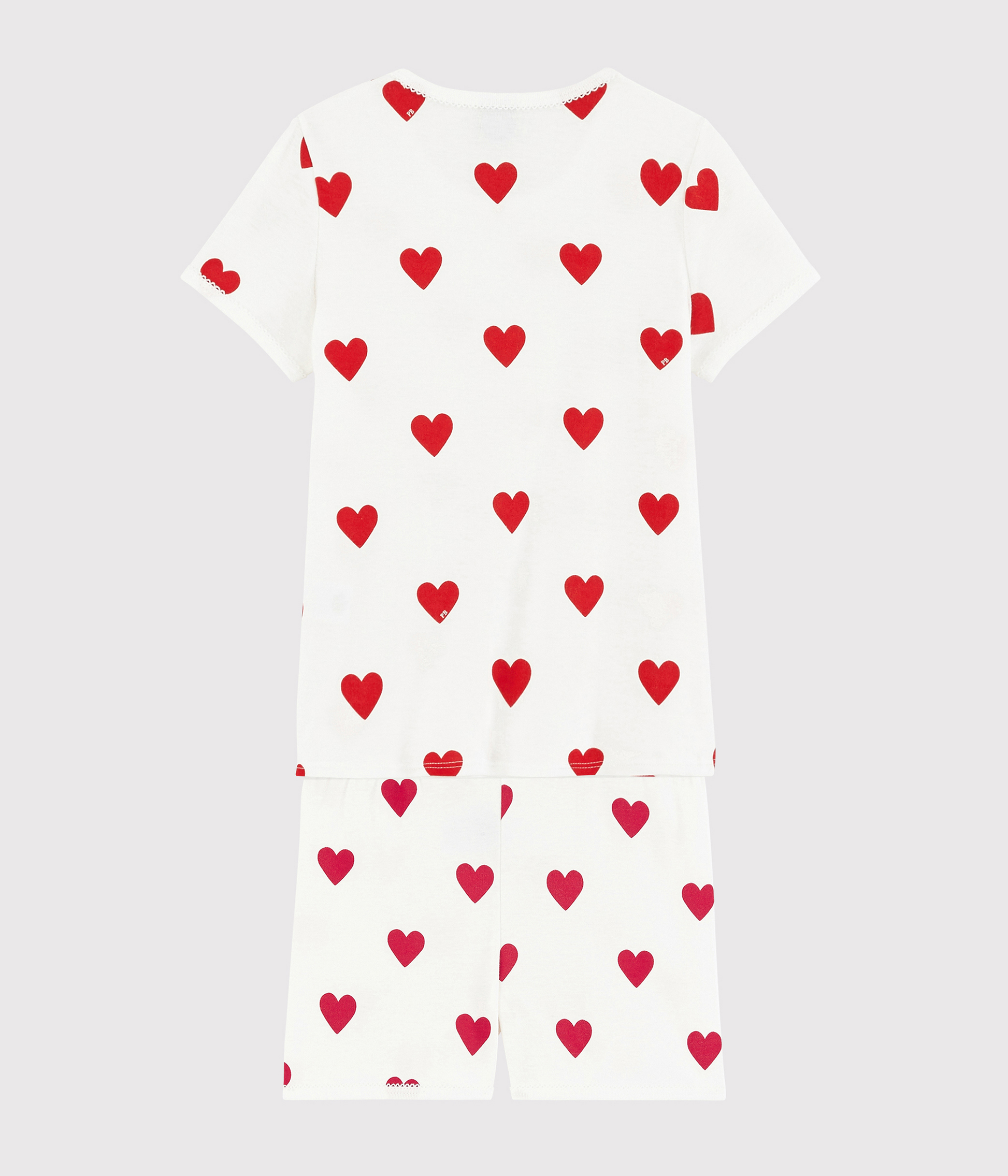 Pyjacourt cœur petite fille en coton – Z