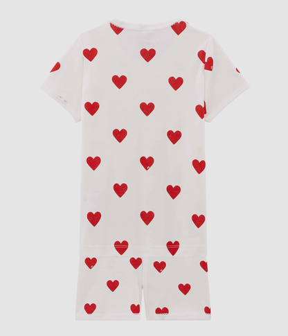 Pyjacourt cœur fille en coton – Z