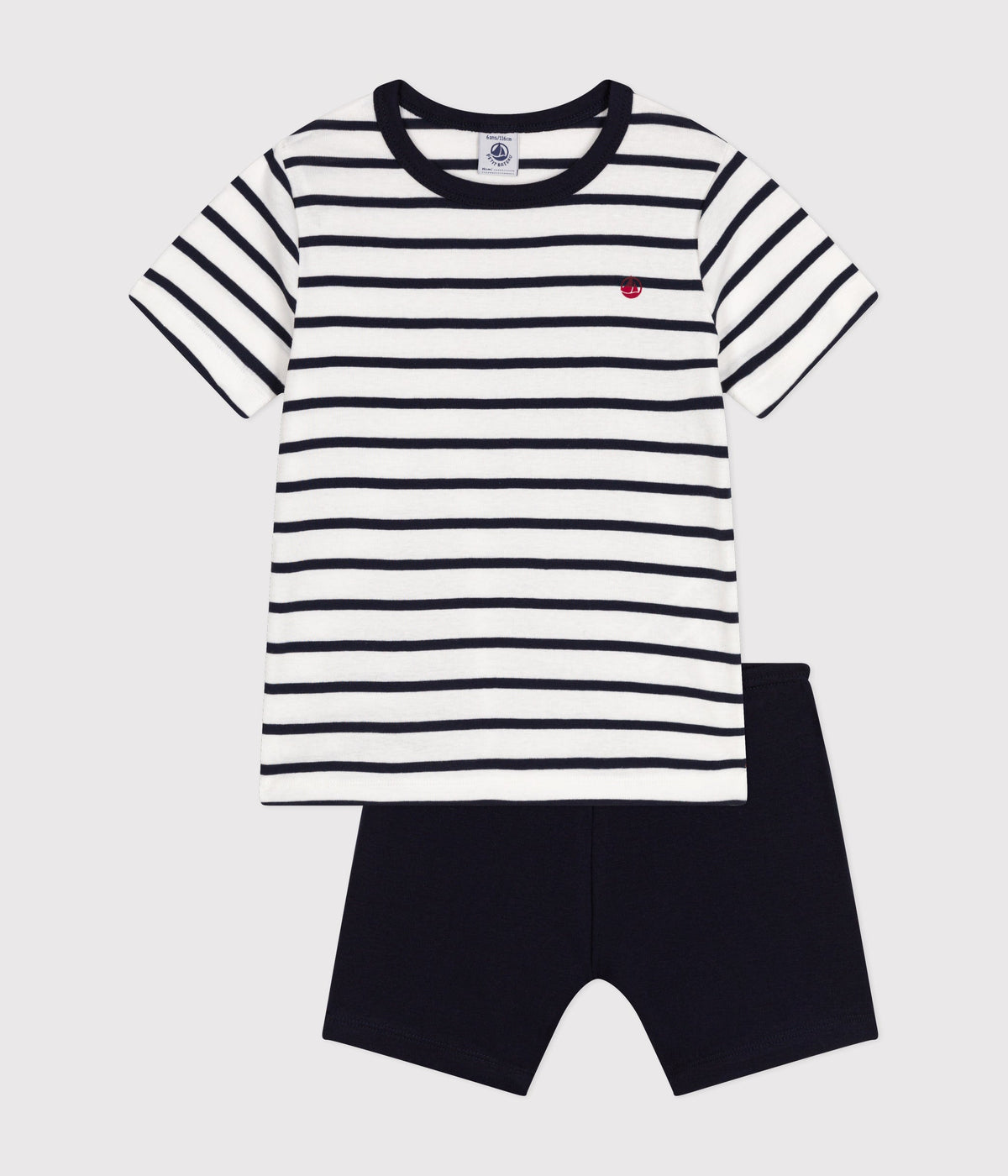 Pyjacourt marinière petit garçon en coton – F