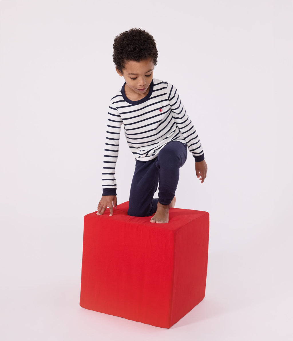 Pyjama marinière petit garçon en coton – J