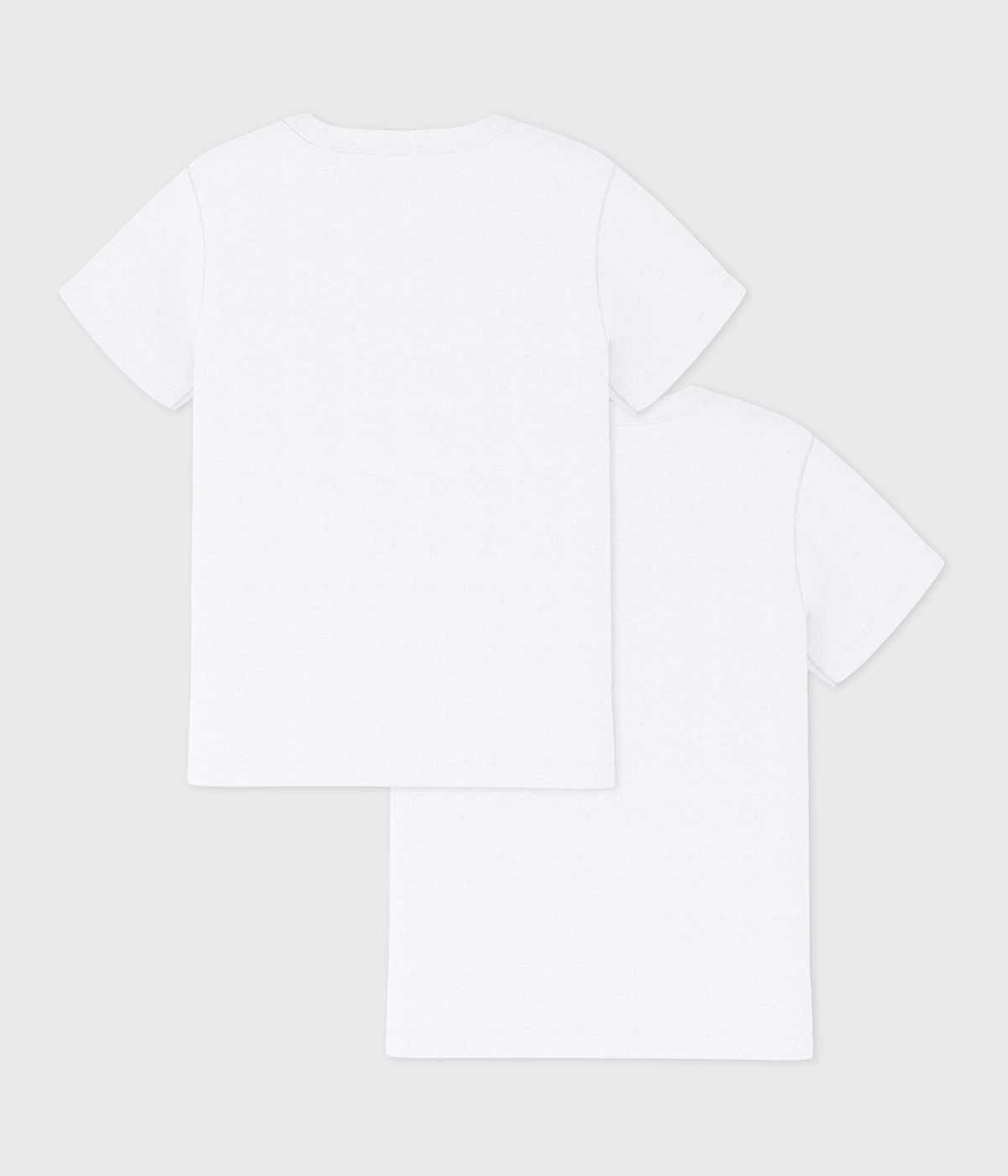 Lot de 2 tee-shirts manches courtes blancs garçon – D