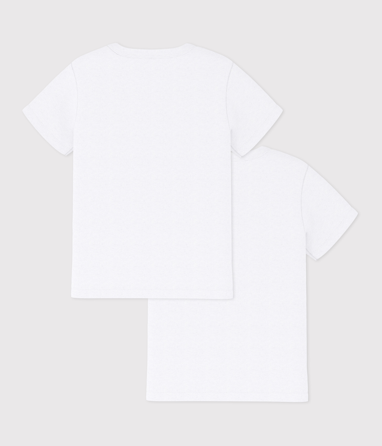 Lot de 2 tee-shirts manches courtes blancs garçon – D