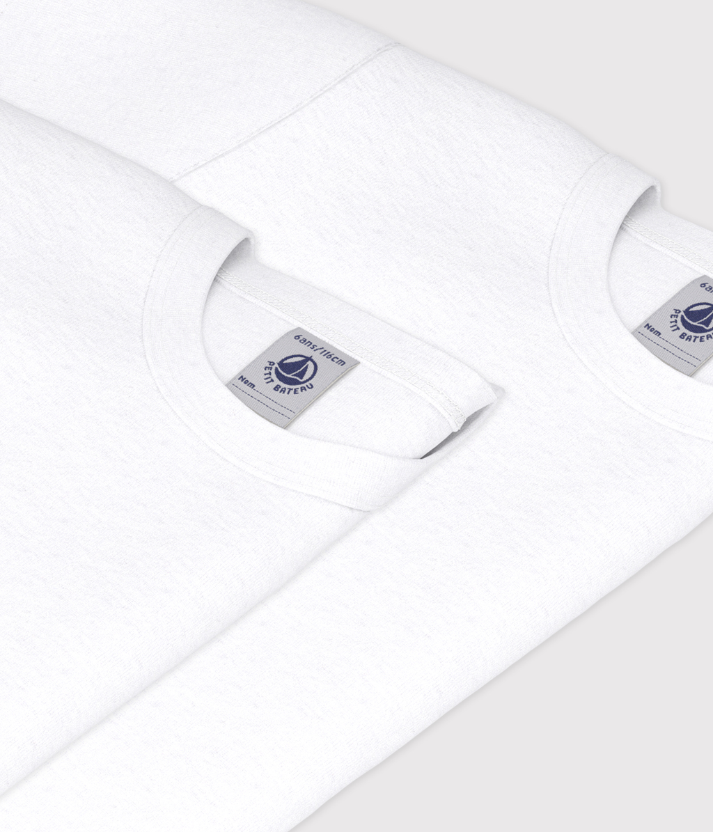 Lot de 2 tee-shirts manches courtes blancs garçon – Z